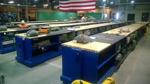 WSH ergonomic space space efficiency problem US Army Special Forces Group Fort Carson parachute rigging repair facility