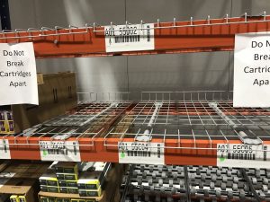 rack bays, carton flow shelves, Western Storage and Handling, Quality Custom Distribution,